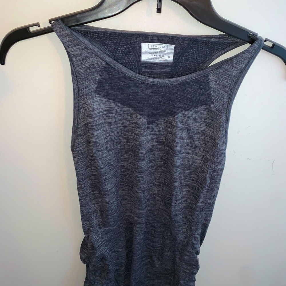 ATHLETA GREY TANK TOP, SIZE SMALL.